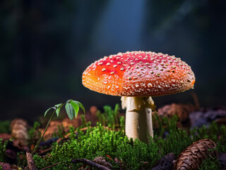 Fototapeta premium mushroom in the forest