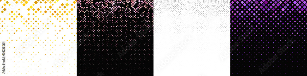 Poster abstract diagonal square pattern collection