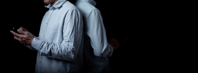 searching icon by person by mobile phone for business information and communication with customer and projects team and searching to access to data analysis and search job send resume for another job