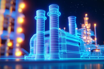 Oil refinery in the future with a connected network of digital sensors