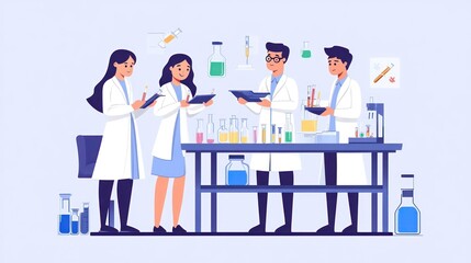 Lab Scientists Working on Research and Development