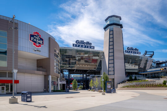 The new "lighthouse" at Gillette Stadium, home of the Patriots
