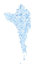 Phu Quoc Dot Map. Island Digital Style Shape. Phu Quoc vector image. Island shape with blue circular dots. Vibrant vector illustration.