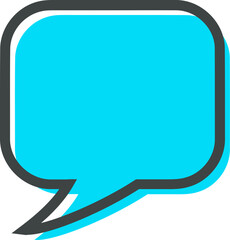 Bold Blue Pop Art Bubble