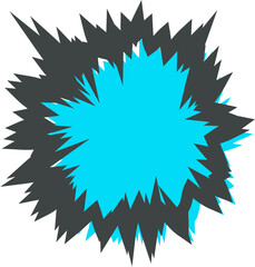 Bold Blue Pop Art Bubble