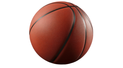 Isolated basketball on a white background