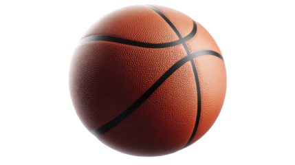 Isolated basketball on a white background