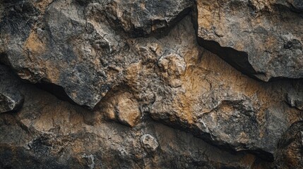 A rugged stone photo border with earthy textures and natural finishes