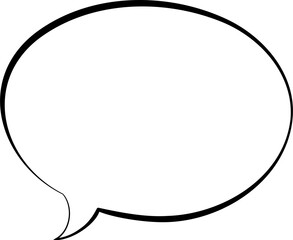 Monochrome Comic Speech Bubble Design