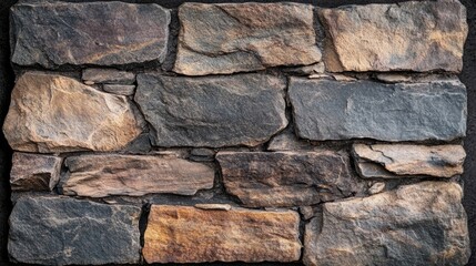 Fototapeta premium A rugged stone photo border with earthy textures and natural finishes