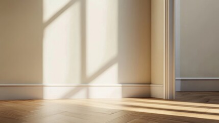 Obraz premium A simple yet elegant corner border with soft gradients and light textures