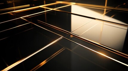 Obraz premium A sleek modern outline border design with fine lines moving escalator in the airport