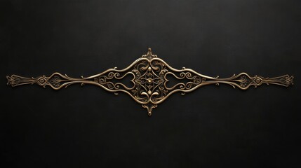 A symmetrical calligraphy border with balanced design and elegance