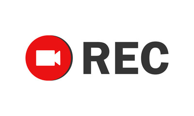 recording video sign. Recording indicator. REC