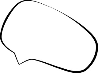 Monochrome Comic Speech Bubble Design