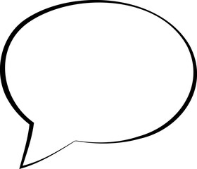 Retro Monochrome Speech Bubble Art