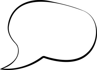 Monochrome Comic Speech Bubble Design