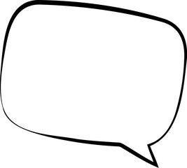 Retro Monochrome Speech Bubble Art