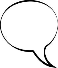 Monochrome Comic Speech Bubble Design