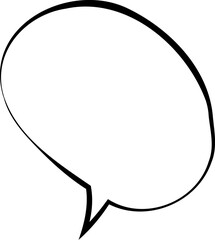 Retro Monochrome Speech Bubble Art
