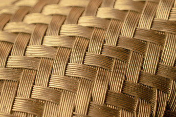 Obraz premium wire mesh woven gold background or texture
