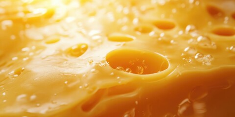 Close-up of Cheese Texture