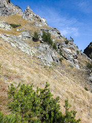 Landscape of Rila Mountain near Malyovitsa Lakes, Bulgaria