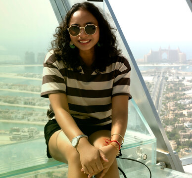 Fashion photoshoot At the Palm, Dubai.