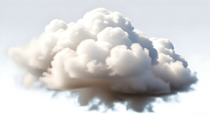 one large cloud design isolated on a white background