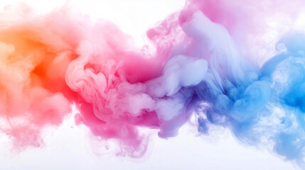 Fototapeta premium Colorful smoke forming abstract Steam