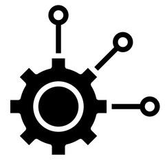 Gear setting vector icon