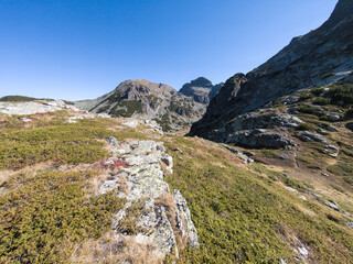 Landscape of Rila Mountain near Malyovitsa Lakes, Bulgaria