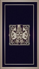  Elegant Catr&iacute;n Skull with Floral Motifs in Vintage Style