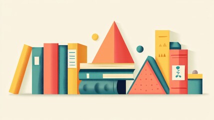 Obraz premium Simple Trapezoid and Trapezium Illustration for Learning