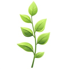 Obraz premium A vibrant green leaf cluster showcasing fresh and healthy foliage, symbolizing growth and nature's beauty.