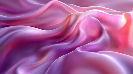 Obraz premium Soft, flowing fabric in shades of pink and purple, creating texture.