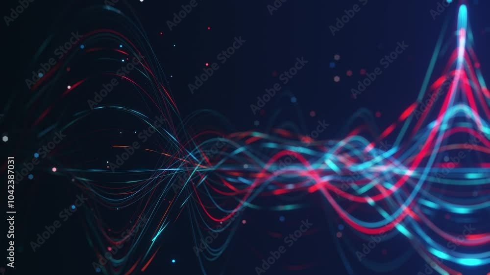 Poster abstract background seamless loop an artistic representation of a digital wave distortion effect fea
