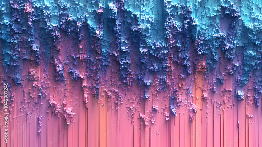 Poster abstract texture with vibrant colors blending in a gradient.