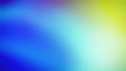 A bright gradient with vibrant shades of blue and yellow merging into subtle cyan, featuring a soft grainy texture. Ideal for creative backgrounds, desktop wallpapers, and banners