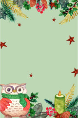 christmas background with christmas decorations