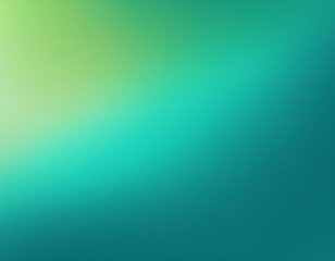 Obraz premium Turquoise and green gradient background with light leak and grainy texture, perfect for any template poster background