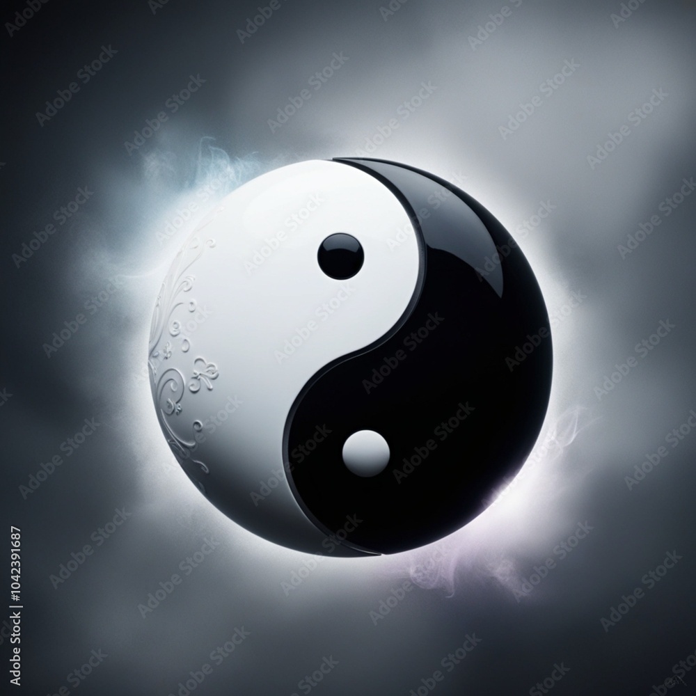 Wall mural yin yang symbol