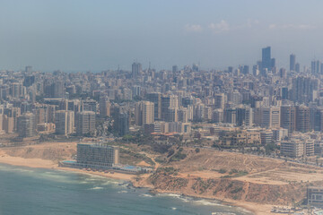 Fototapeta premium Aerial view of Beirut, capital of Lebanon