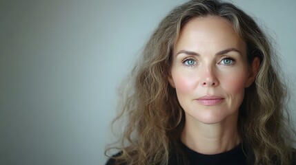 Naklejka premium Before-and-after facial contouring video, showing a patient's sagging skin before and the enhanced, lifted facial appearance following a facelift procedure