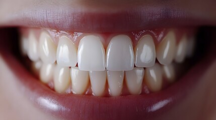 Fototapeta premium Video walkthrough of the teeth whitening process at home, showing the application and a final before-and-after view of the results, Bright Colors, Sharp Focus