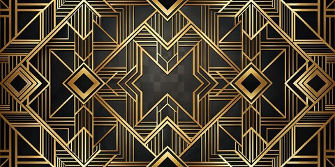 Depth of Field great gatsby black and gold art wallpaper