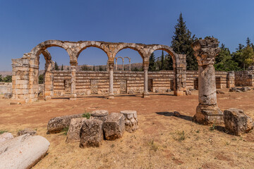 Ruins of ancient Umayyad city Anjar, Lebanon