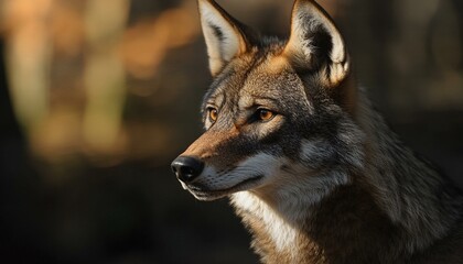 Fototapeta premium Close-up photo of a wolf 