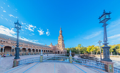 Plaza de España is an architectural complex located in María Luisa Park in the city of Seville...