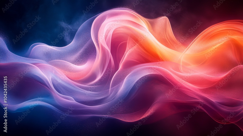 Aufkleber colors intertwine in a fluid motion, forming swirling patterns of smoke that mesmerize the viewer, c